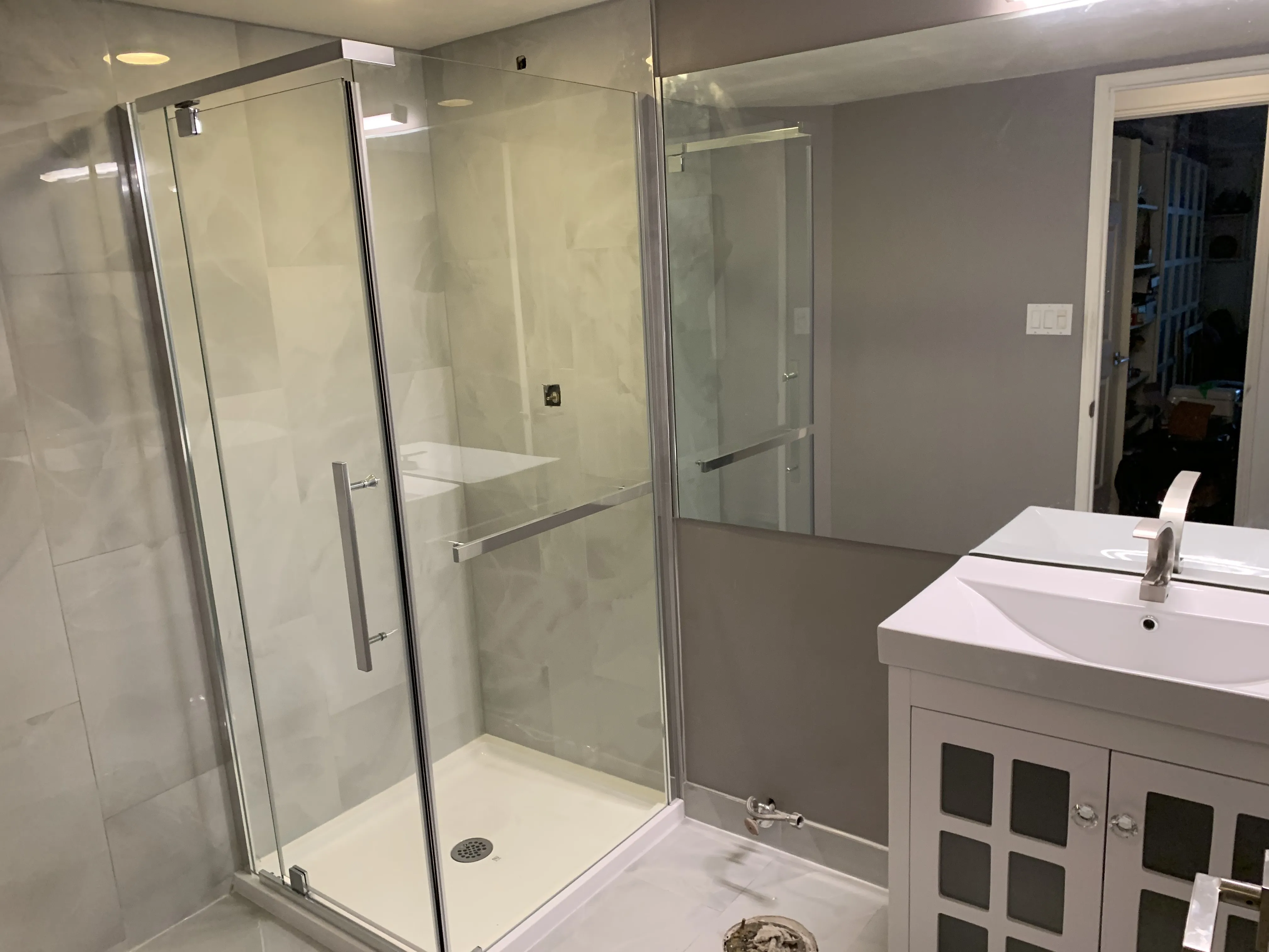 Completed commercial unit ready for a new tenant, landlord's work in the GTA