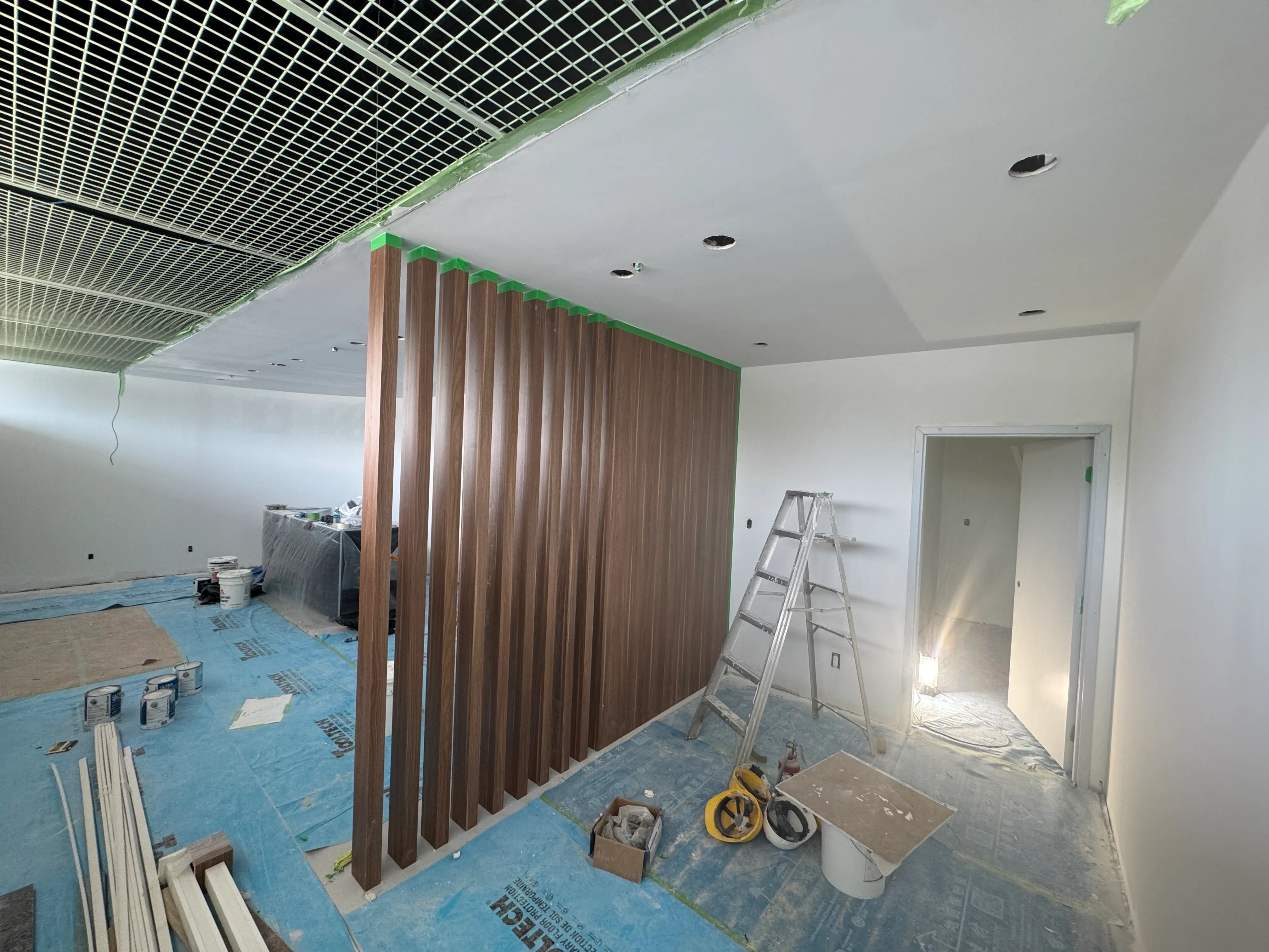 Custom retail display millwork detail from a completed store build-out in the GTA
