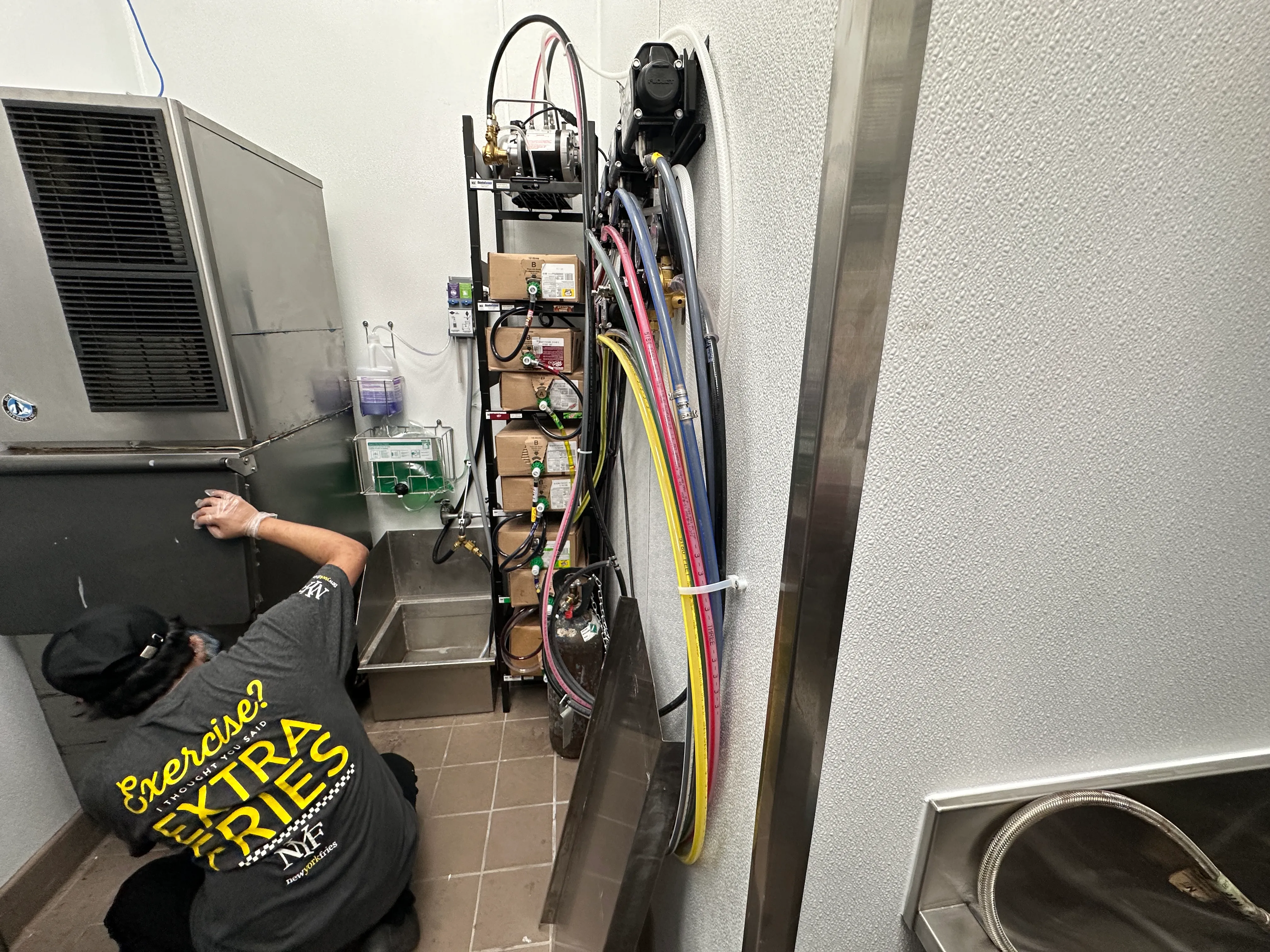 Electrical and services rough-in during a commercial construction project in Toronto