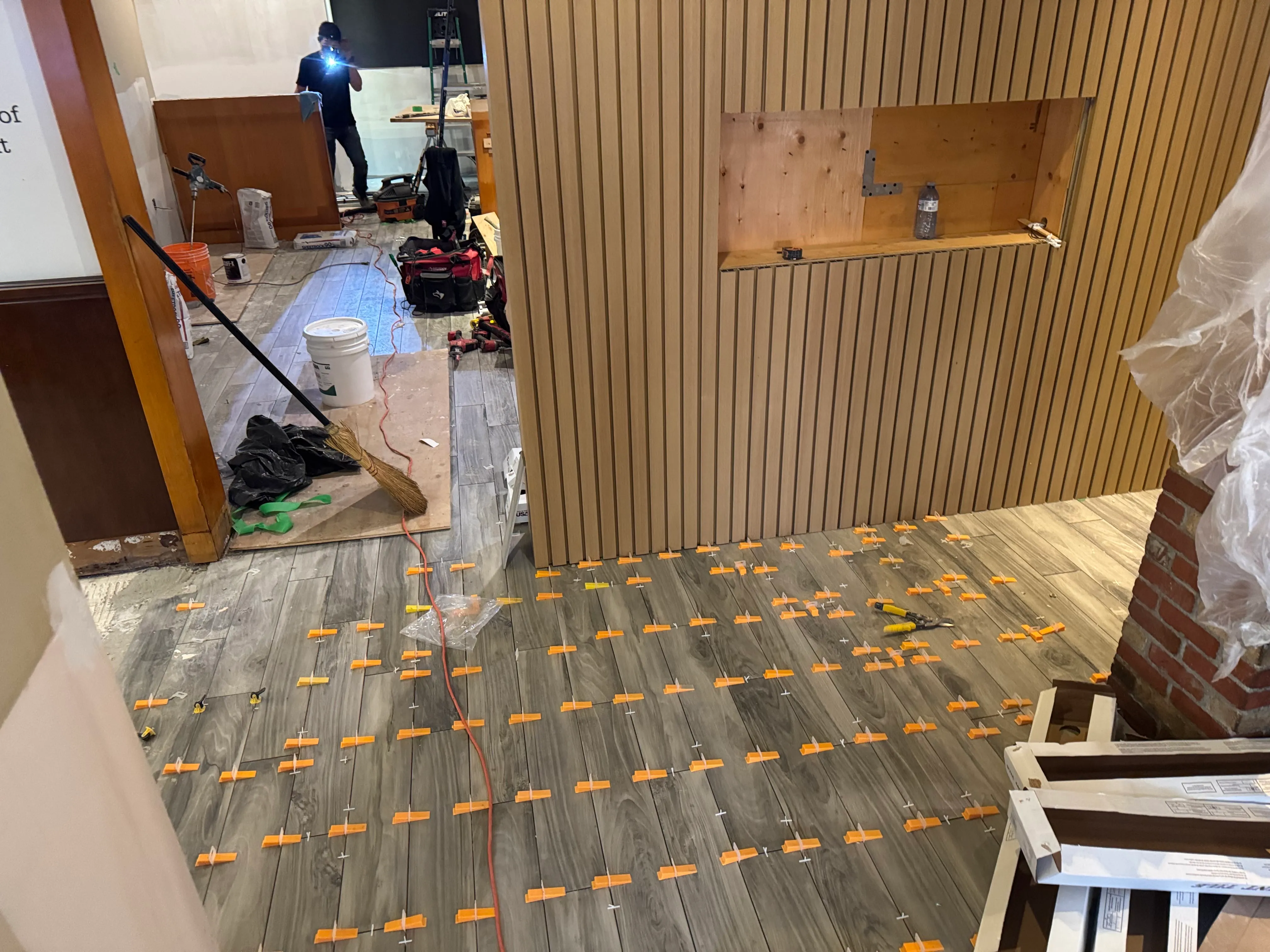 Franchise order counter and service millwork completed by Buildup Contracting in the GTA