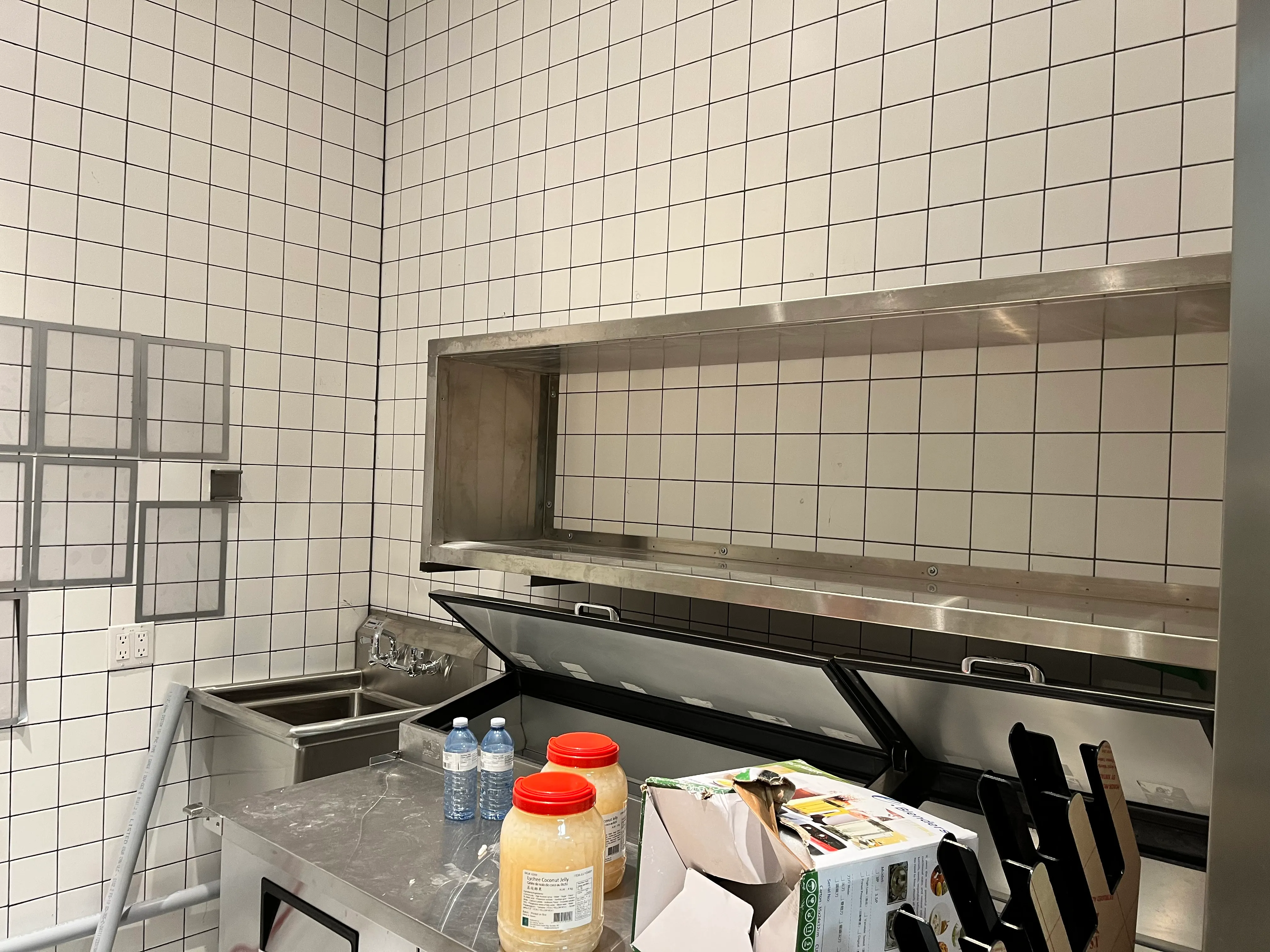 Commercial kitchen prep area built to franchise specification, Toronto & GTA