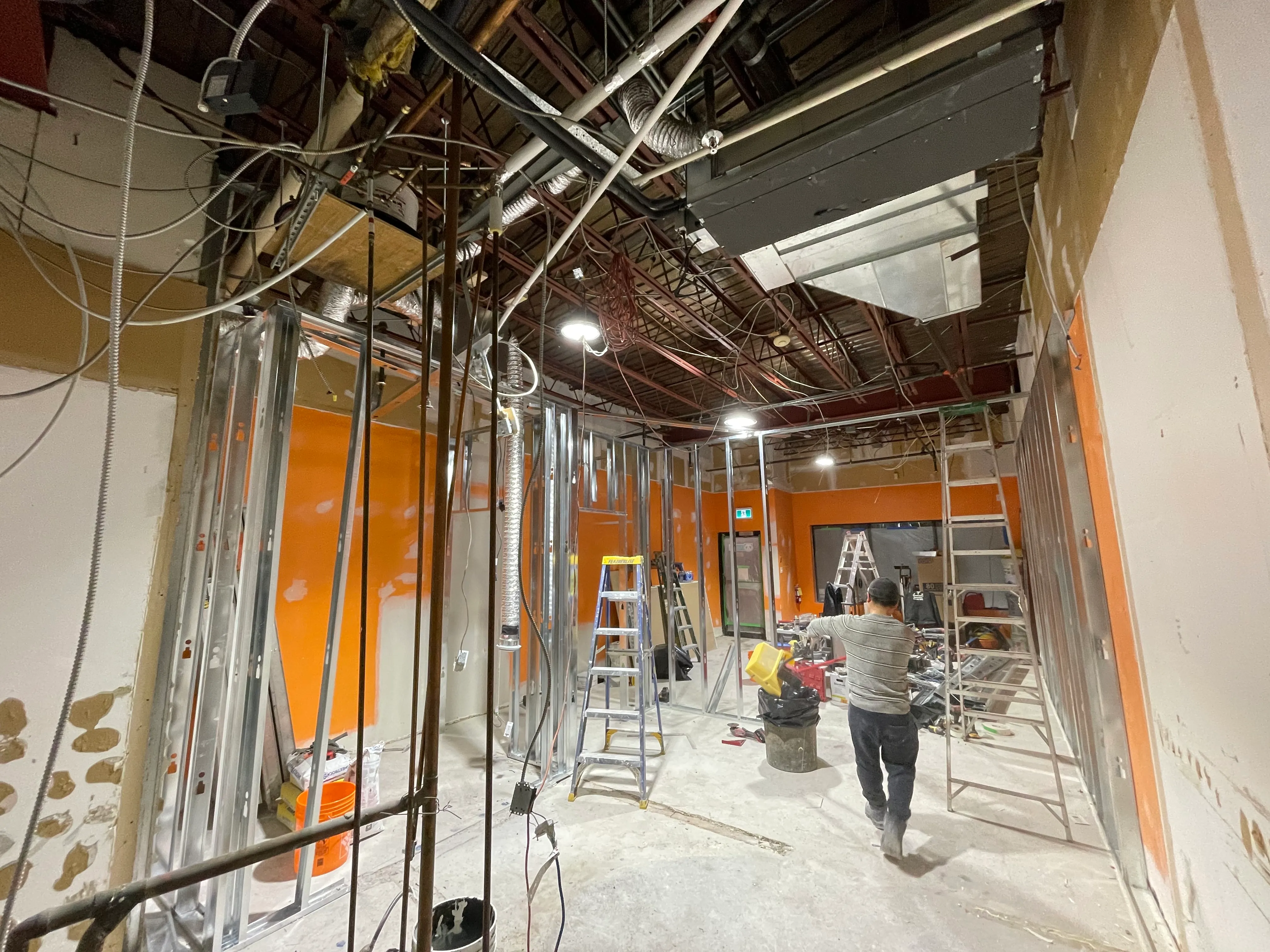 Buildup Contracting tradespeople on site during a commercial renovation in the GTA
