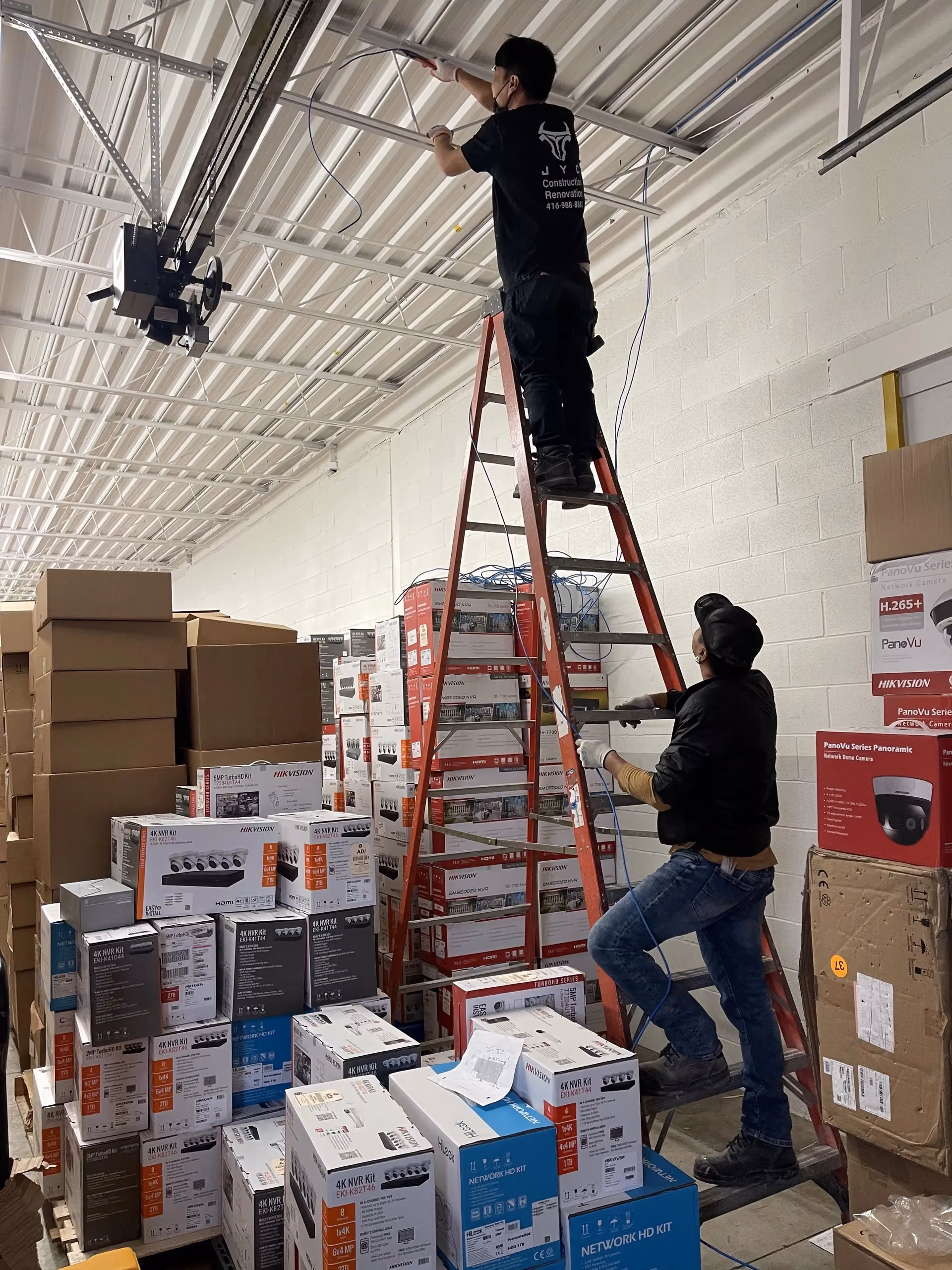 Buildup Contracting site crew working through a commercial build-out in the GTA