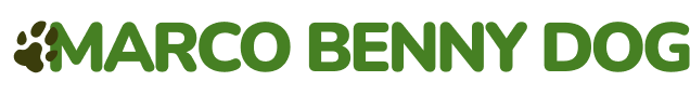 Logo of Marco Benny Dog with a paw print symbol to the left of the text.
