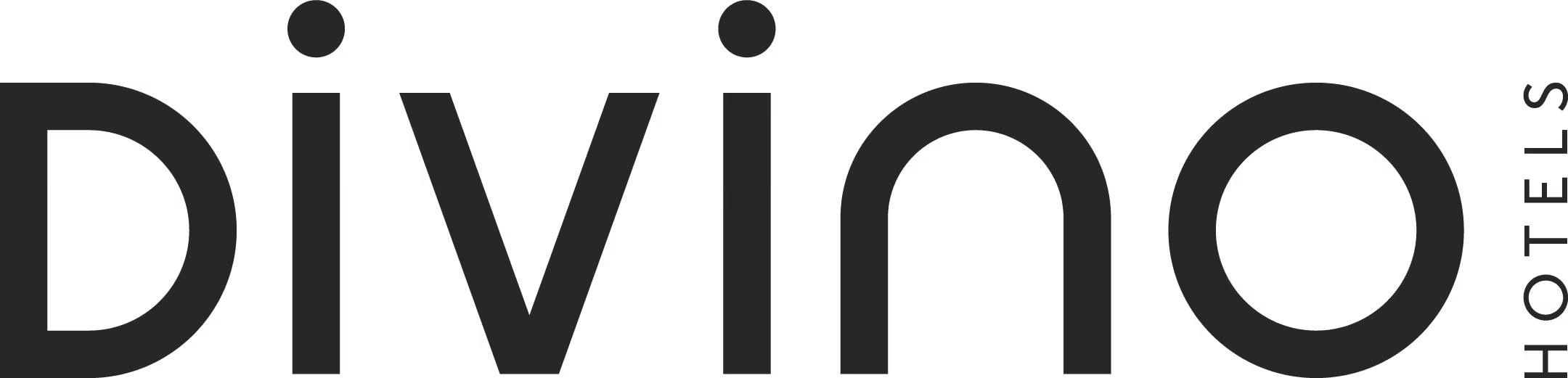 Divino Hotels wordmark logo in black on white background.
