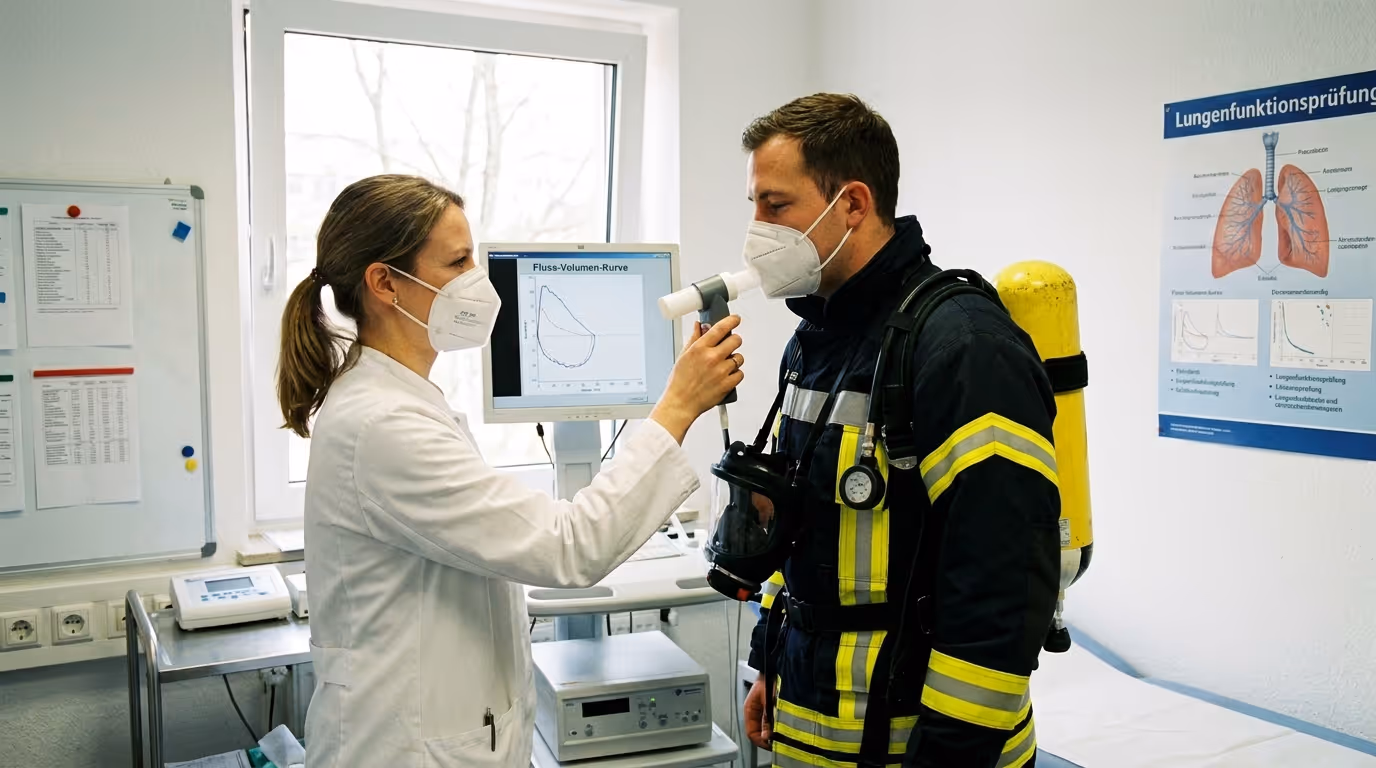Spirometrie an Atemschutzgeräteträger