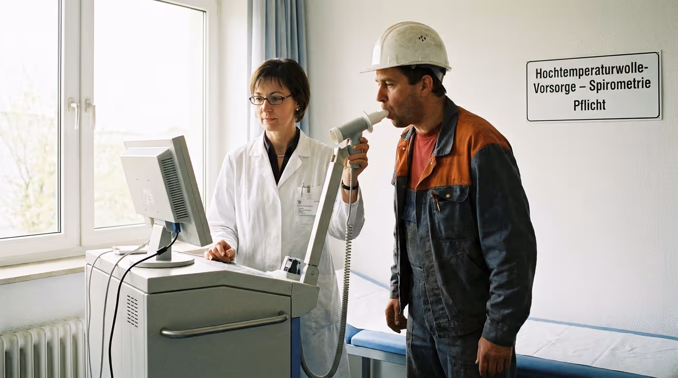 Spirometrie eines Industrieofenbauers