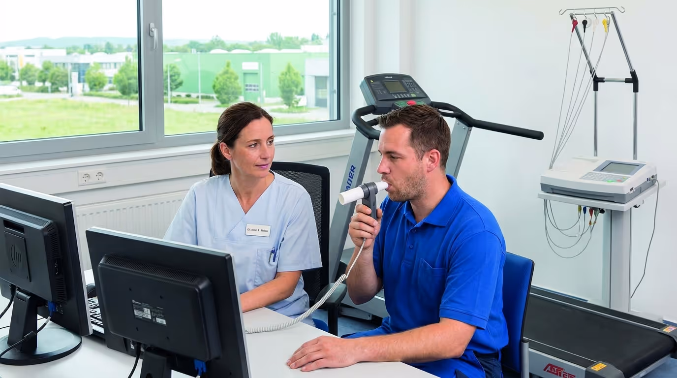 Spirometrie zur Lungenfunktionsprüfung
