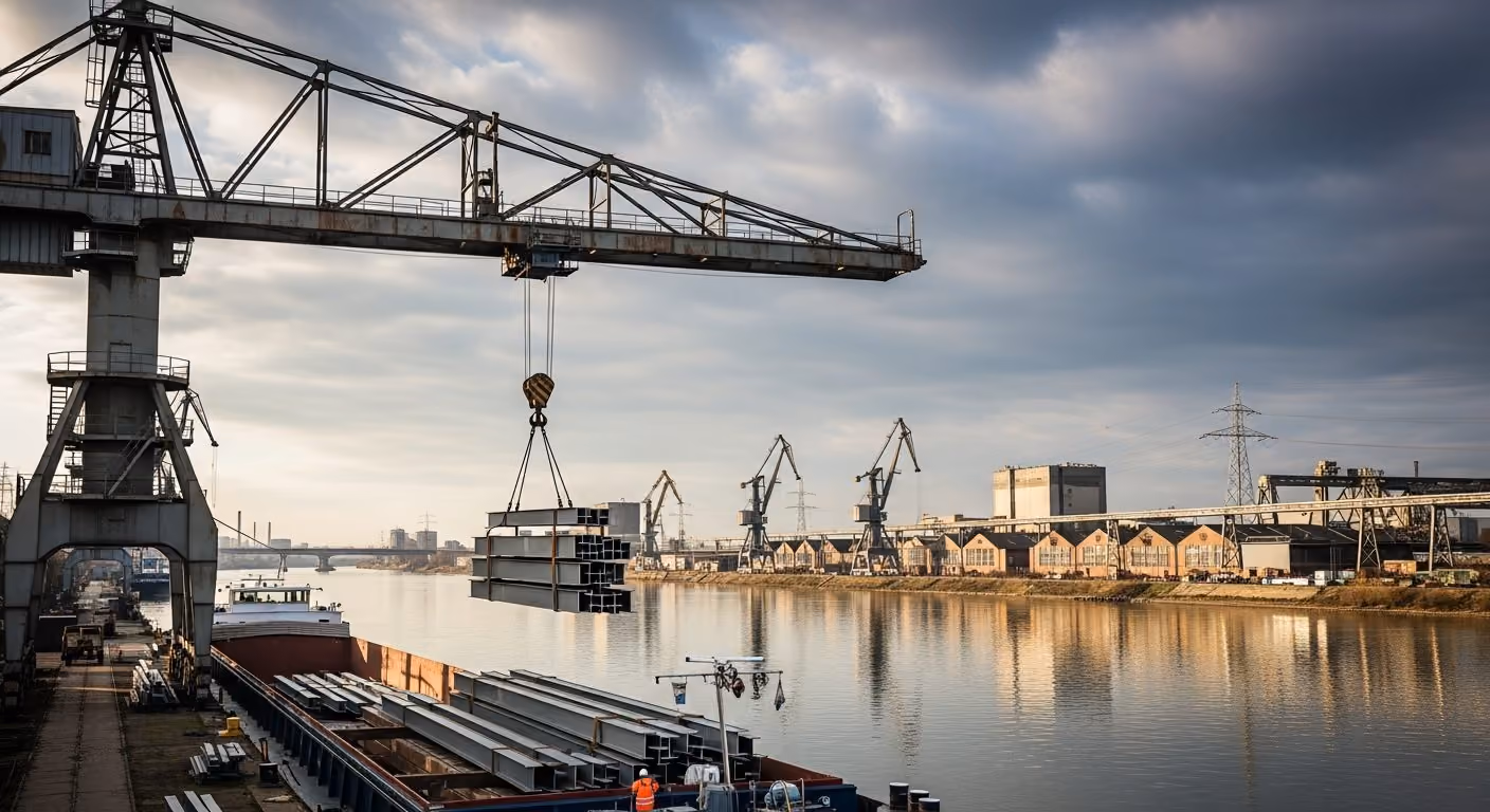 Magdeburg Industrie Hafen Vorsorge