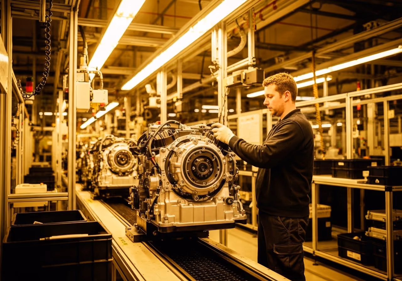 VW-Komponentenwerk Baunatal Montagelinie