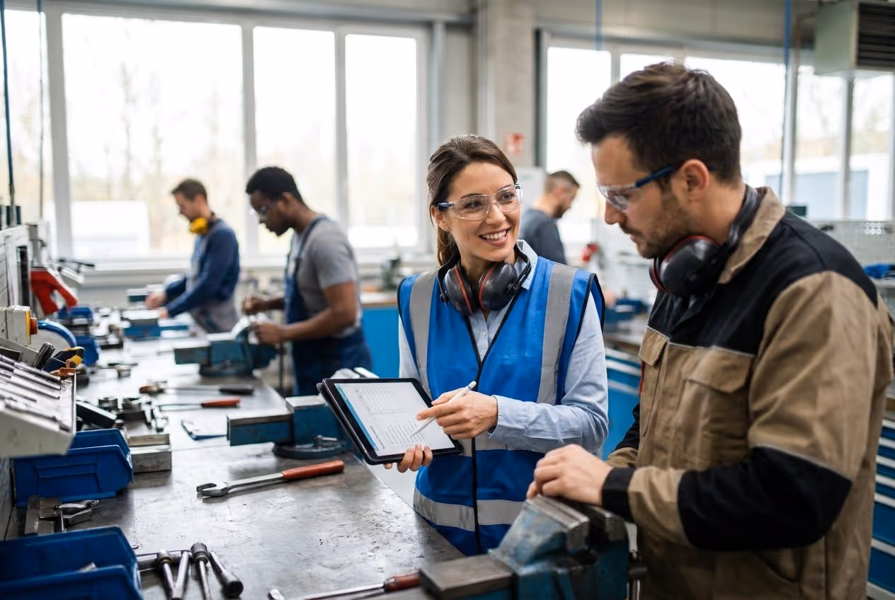 Sicherheits-Beobachter dokumentiert sicheres Arbeitsverhalten