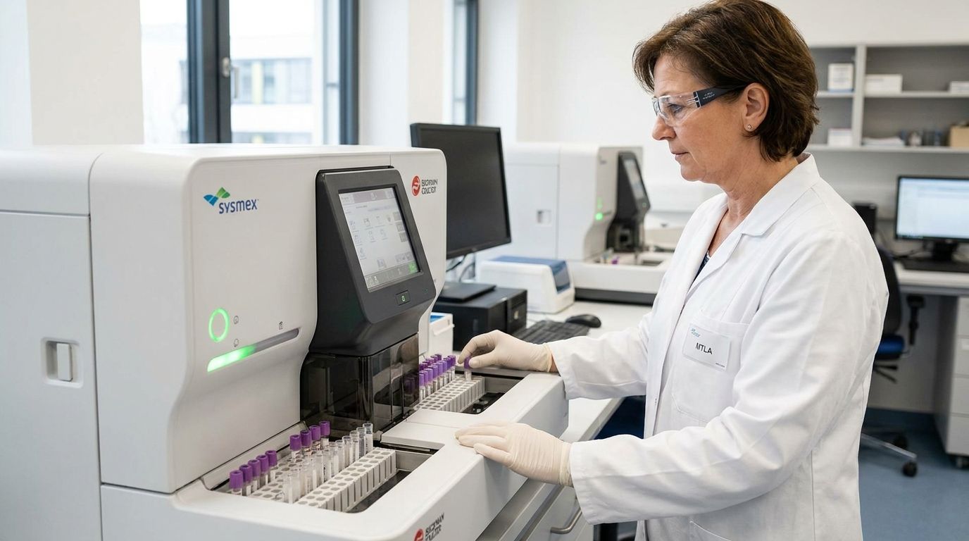 Hämatologie-Analysator zur Auswertung des Differential-Blutbildes