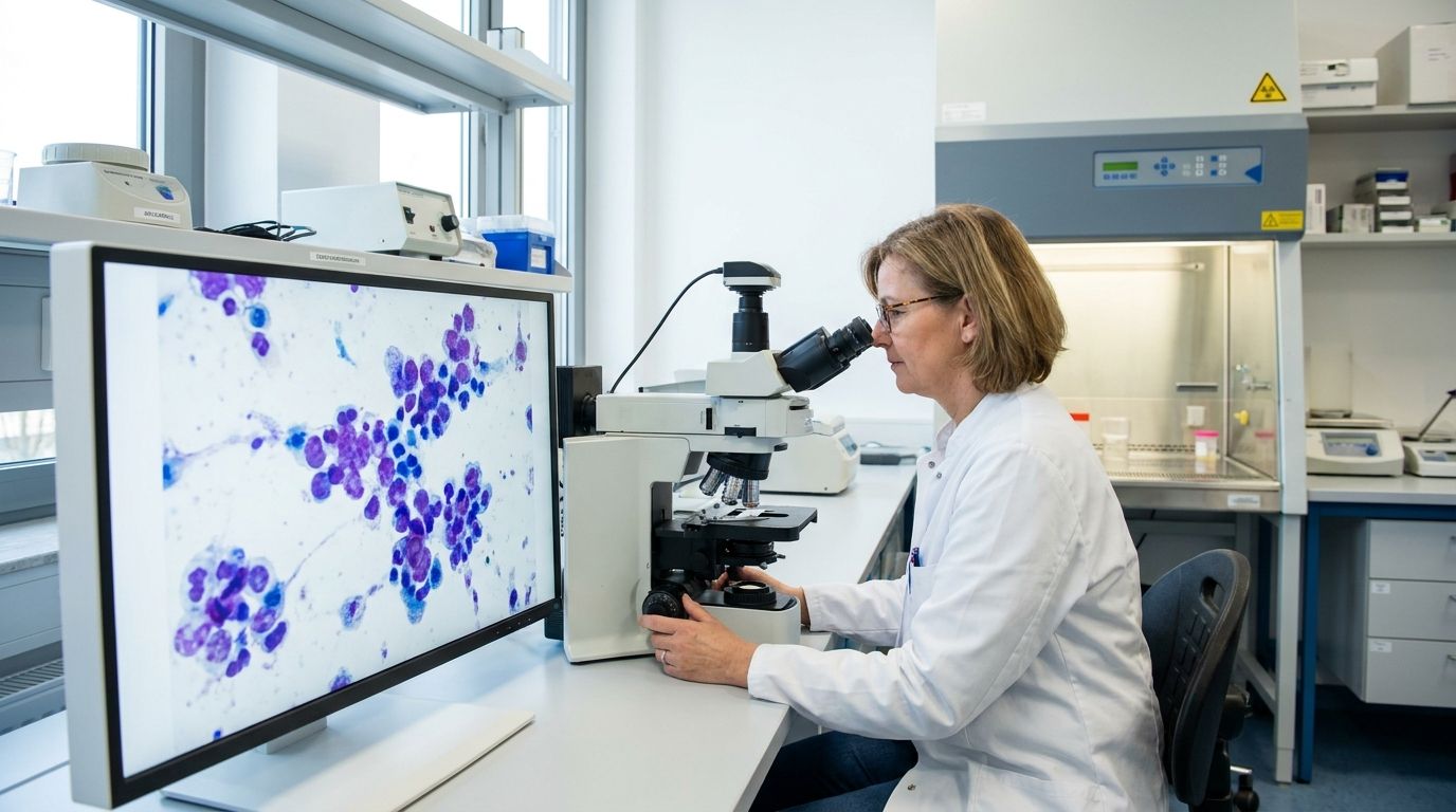 Mikroskopie der Urinzytologie zur Früherkennung des Harnblasenkarzinoms