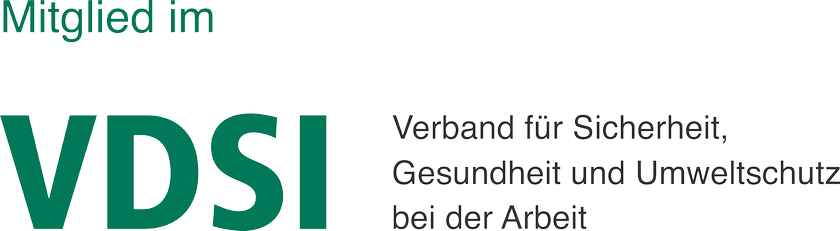 Mitglied im VDSI – Verband für Sicherheit, Gesundheit und Umweltschutz bei der Arbeit
