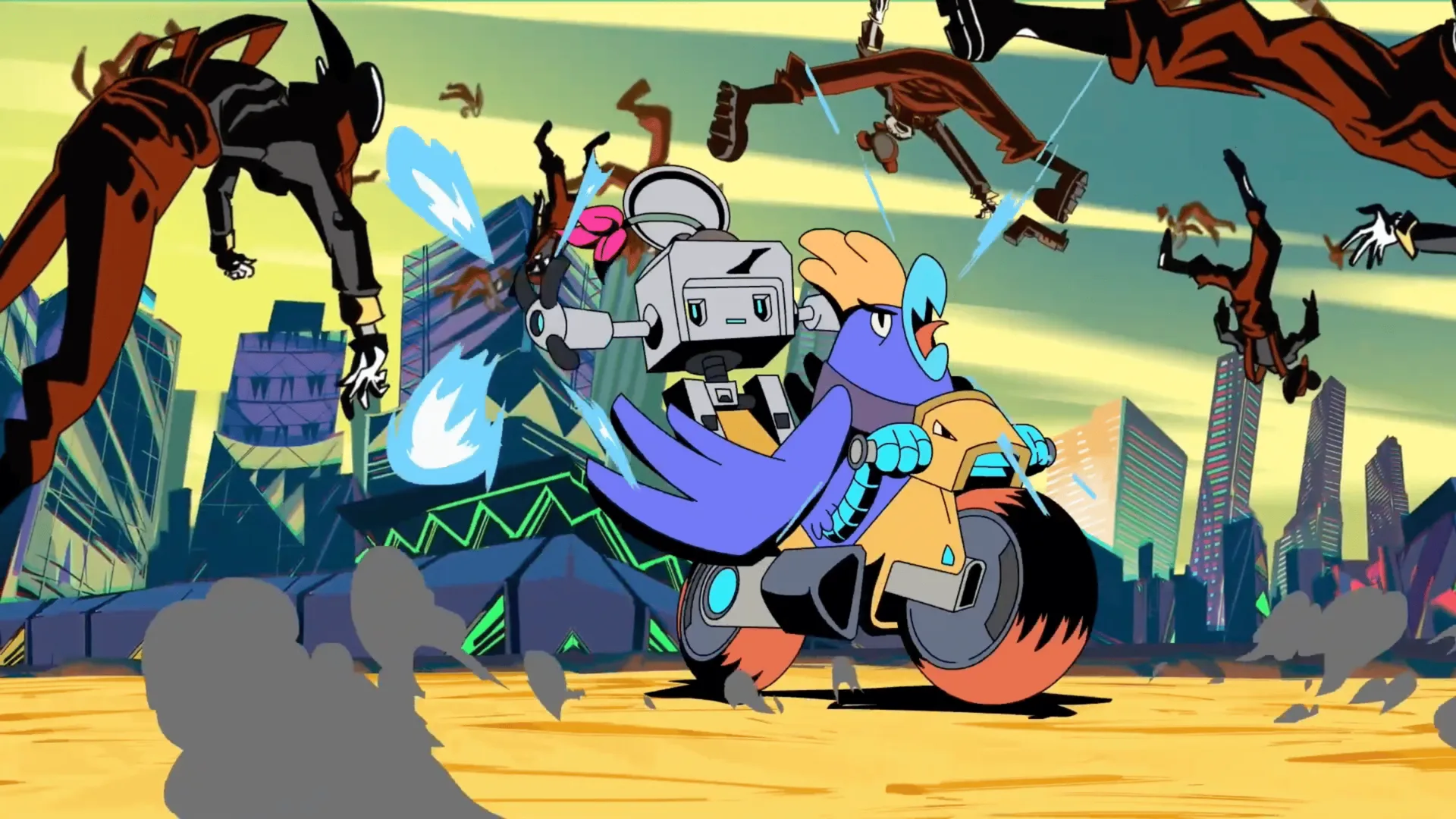 Funky Hunters — animated series key art