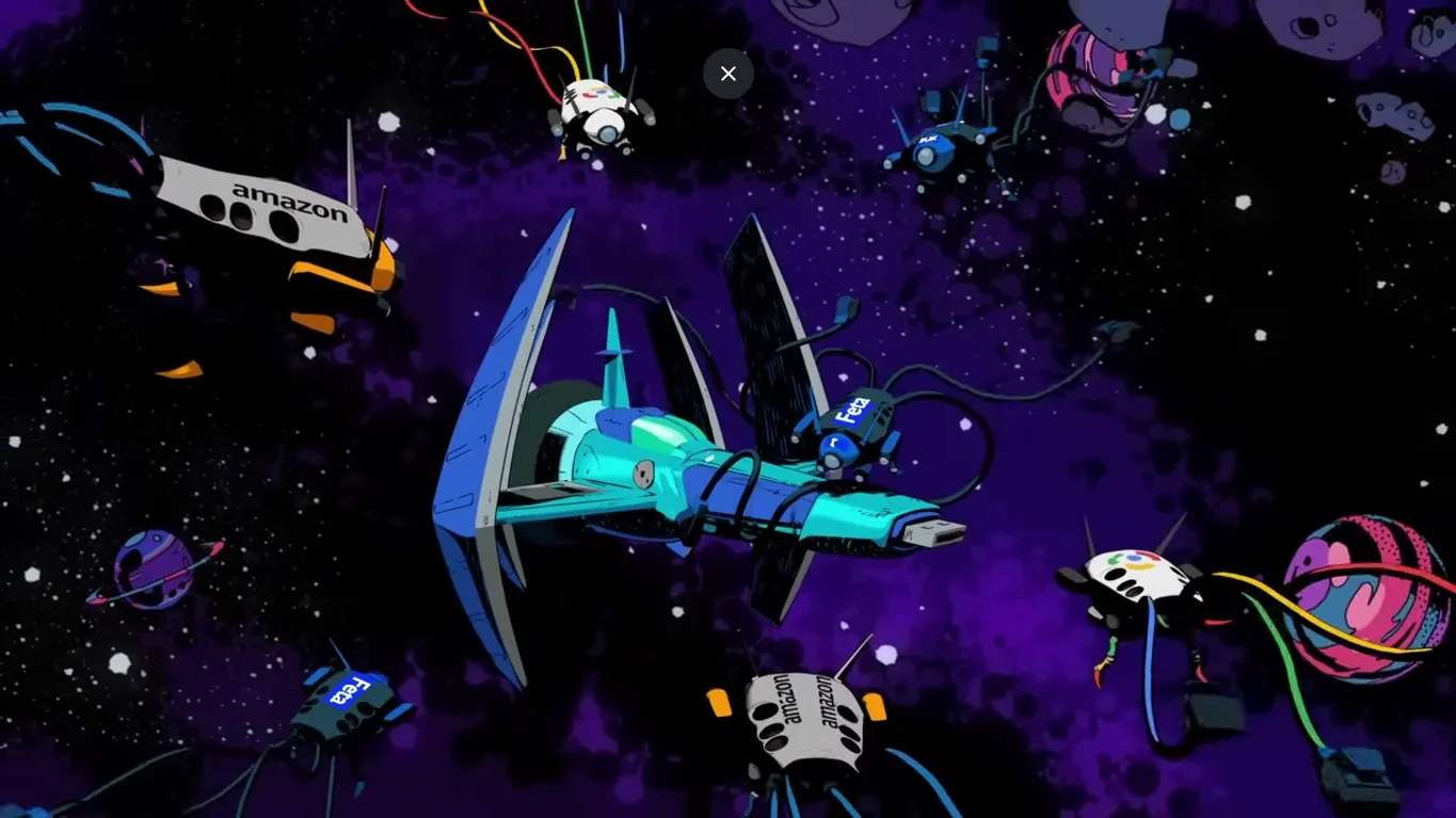 Animated scene from Windscribe — sarcastic, action-driven moment