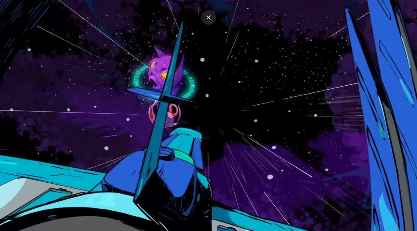 Action scene from the Windscribe animated short