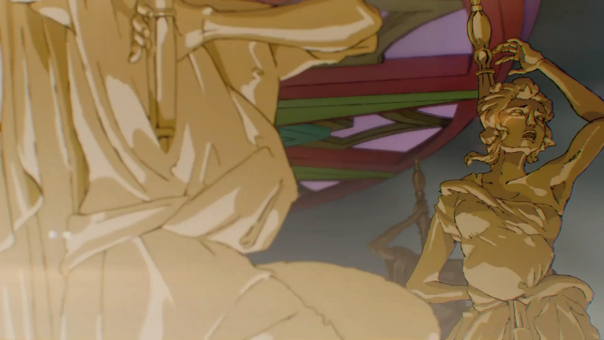 Animated scene from Calesita — neon-lit, dreamlike imagery