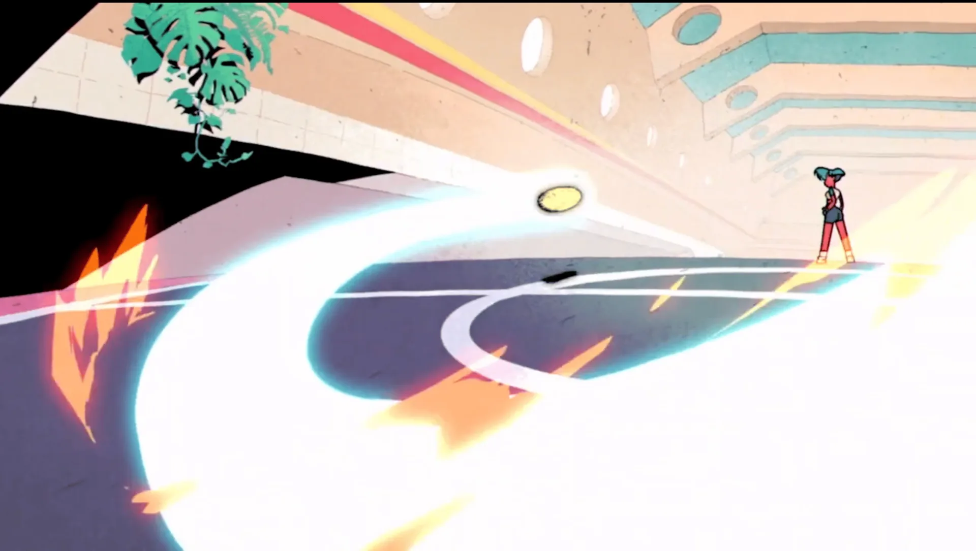 Animated scene from Deportivo Baby — a growing friendship