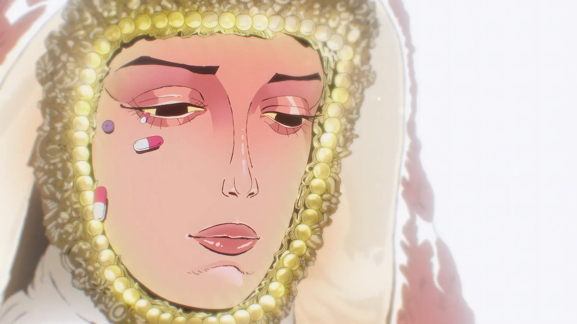 Animated scene from Calesita — surreal amusement-park sequence