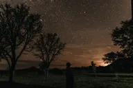 Stars over the Zimbabwe landscape