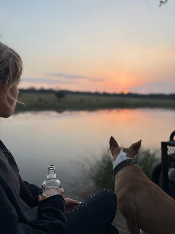 Watching the evening light beside the water.
