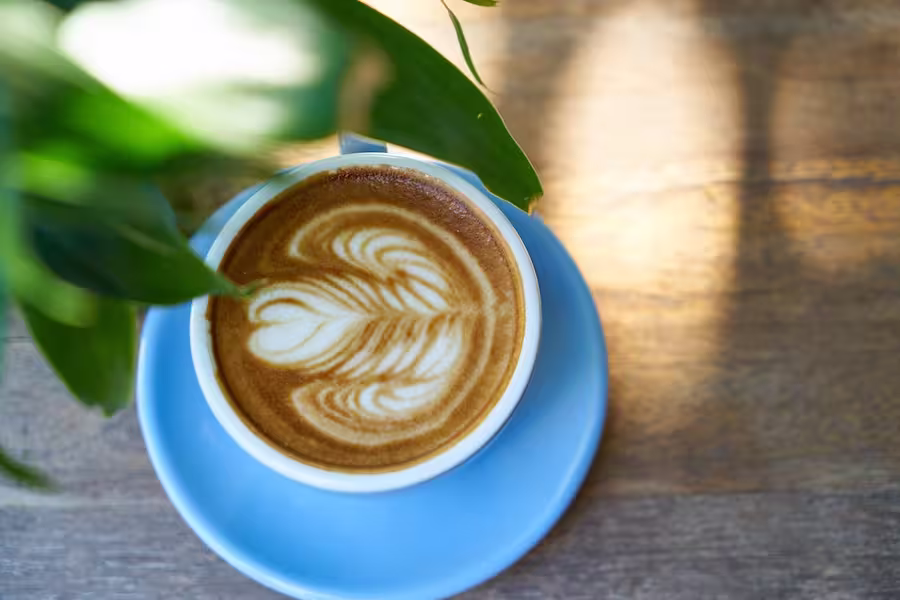 cup of coffee on the table