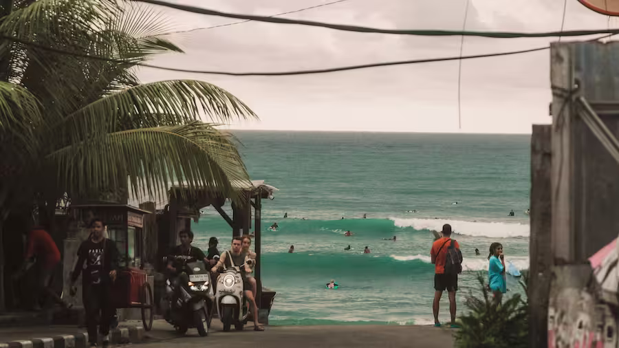 ocean beach view in Bali