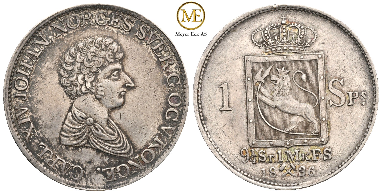 Speciedaler 1836 Carl XIV Johan