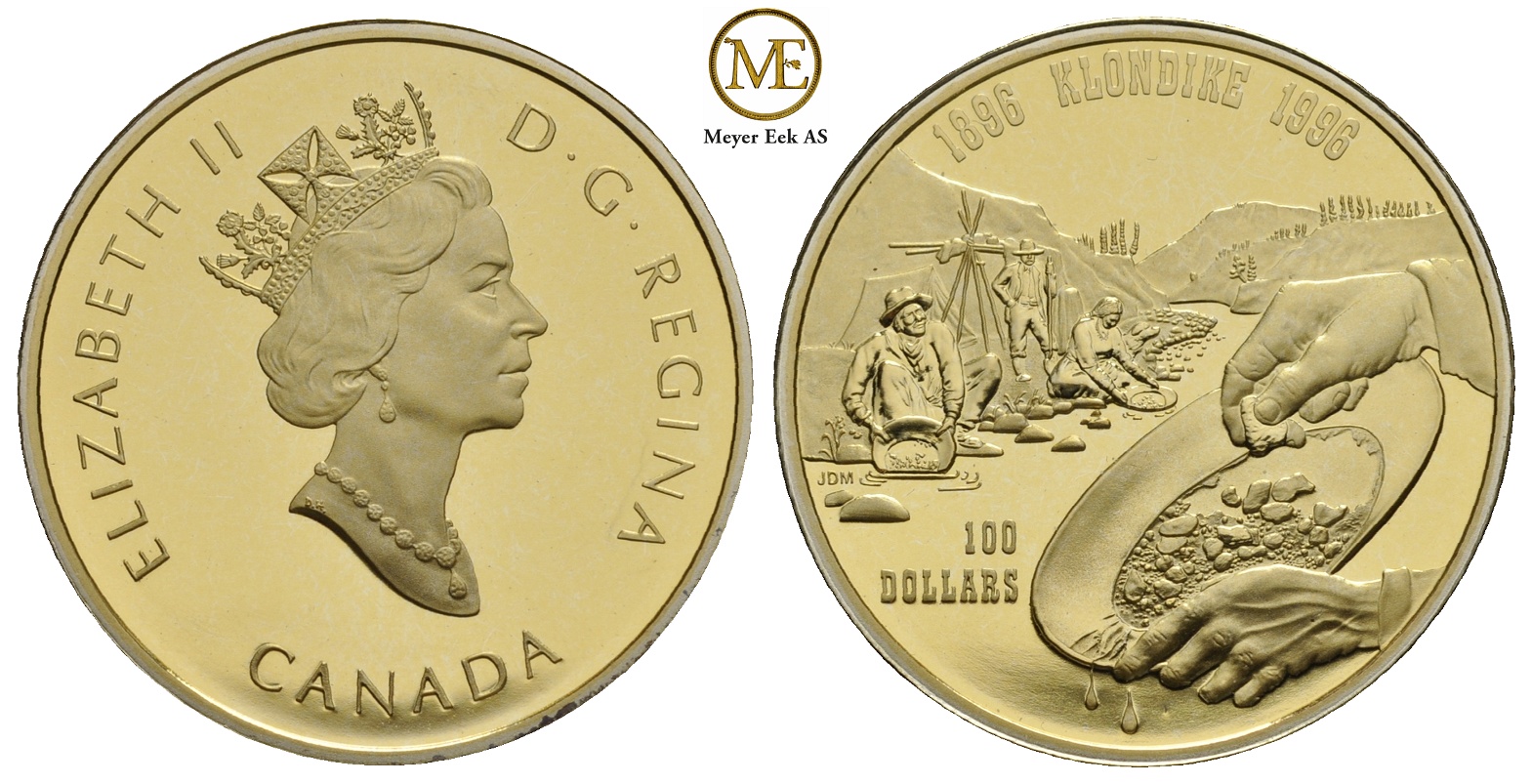 100 dollar 1996 Elizabeth II. Klondike