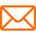 Orange envelope icon symbolizing email or message.