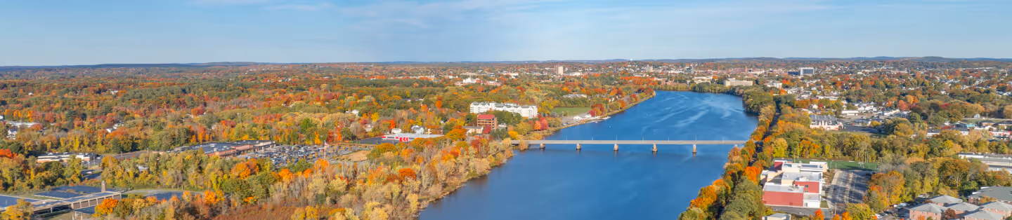 Residential neighborhood in Middlesex County, MA, where Middlesex Gutter Pros provides local gutter services.
