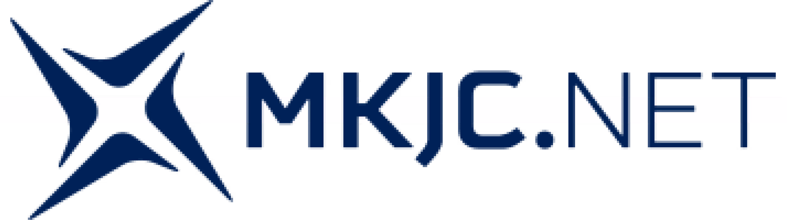 Logo von Mikjic.net mit blauem Sternsymbol und Text auf schwarzem Hintergrund.