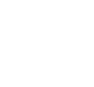 White icon of a horse head inside a circle on a black background.