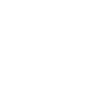 White gear icon with evenly spaced notches against a black background.