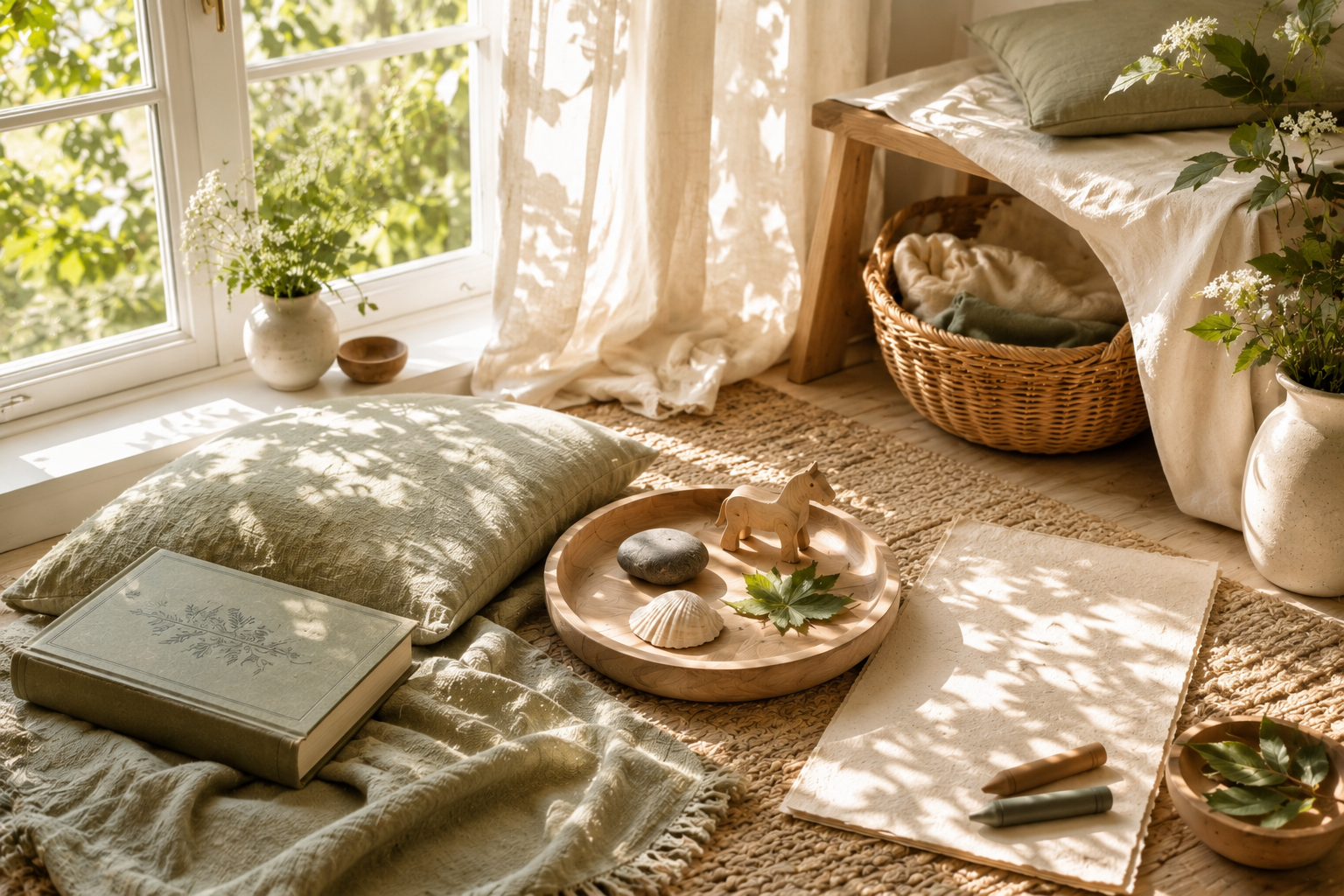 [background image] image of cozy reading nook (for an author & writer)