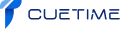 A black and blue logo with the word cluetime on it.