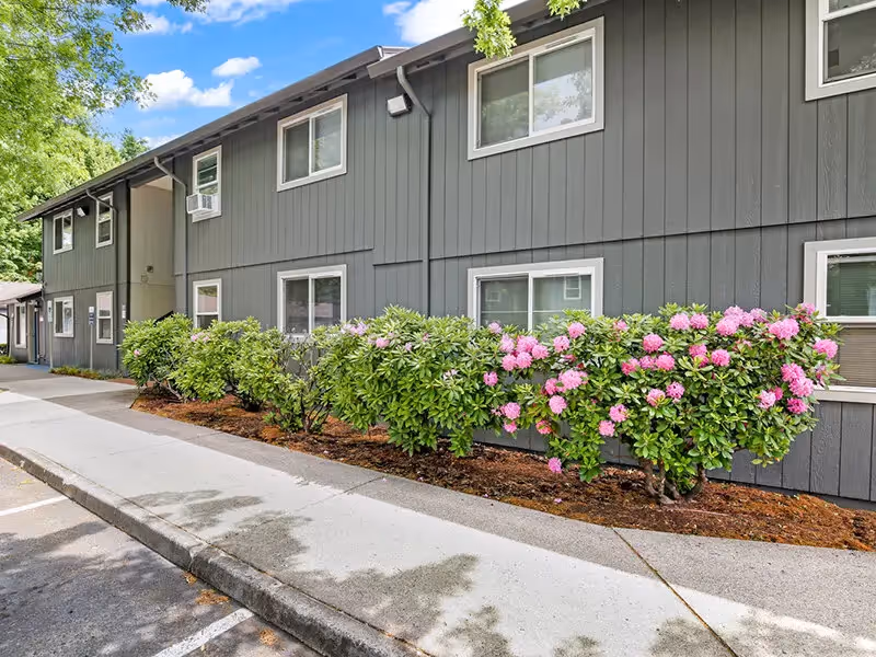 Exterior of apartments