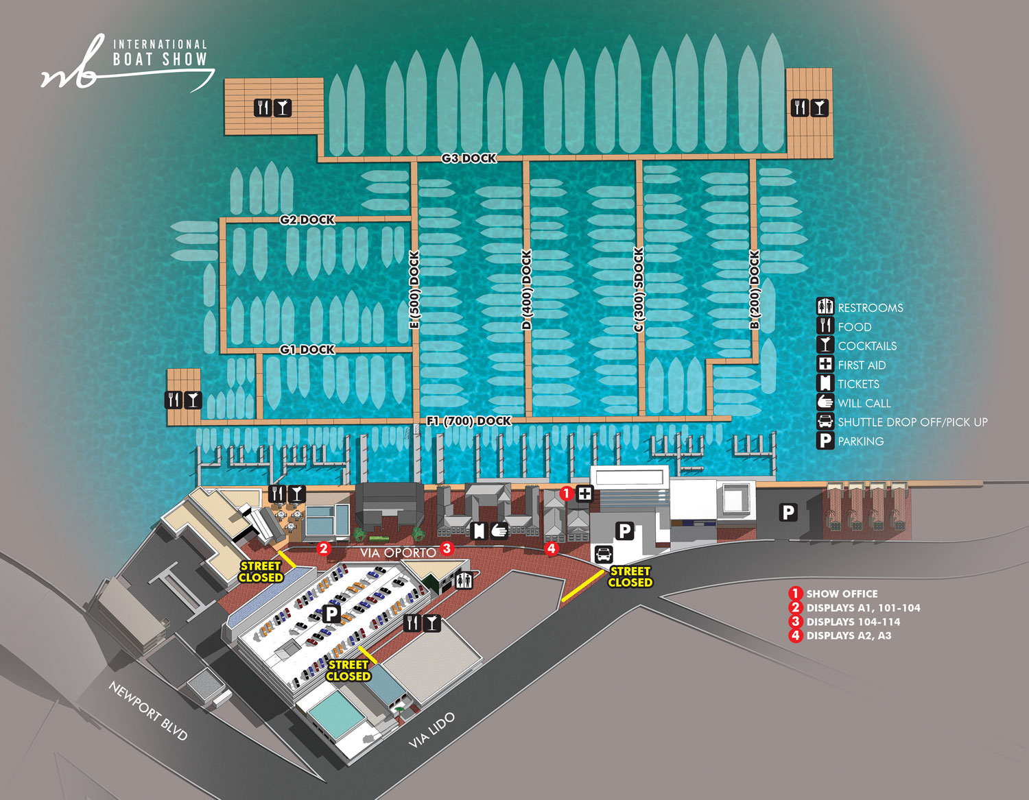 Newport Boat Show Maps 2023