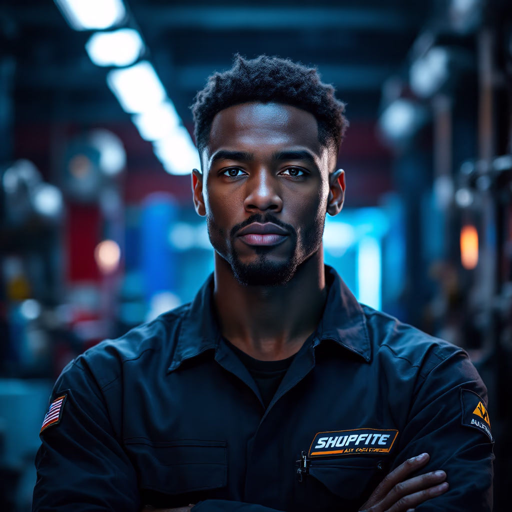 [team] image of individual team member (for an automotive service)