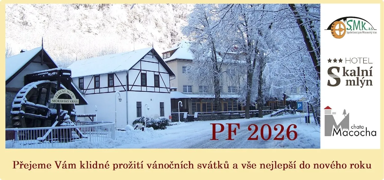 Vánoční přání z hotelu Skalní mlýn 