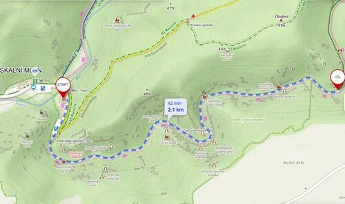 Mapa Pohádkového lesa 