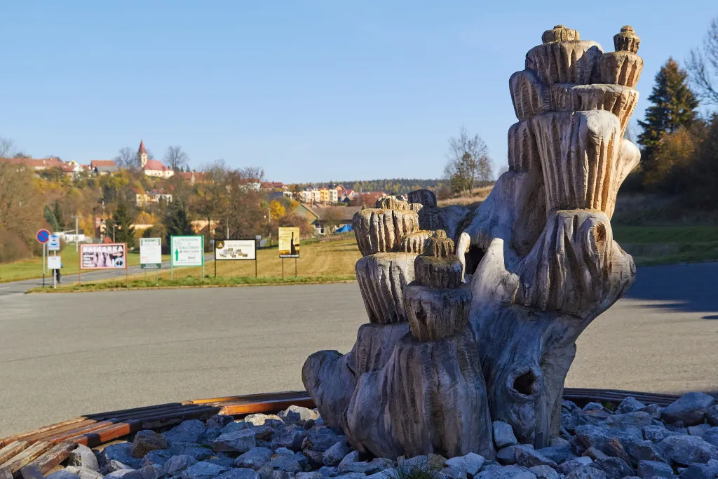 parkoviště u jeskyně Balcarka