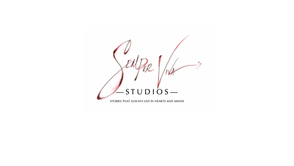 Minimal elegant SemperViva Studios logo in soft neutral tones
