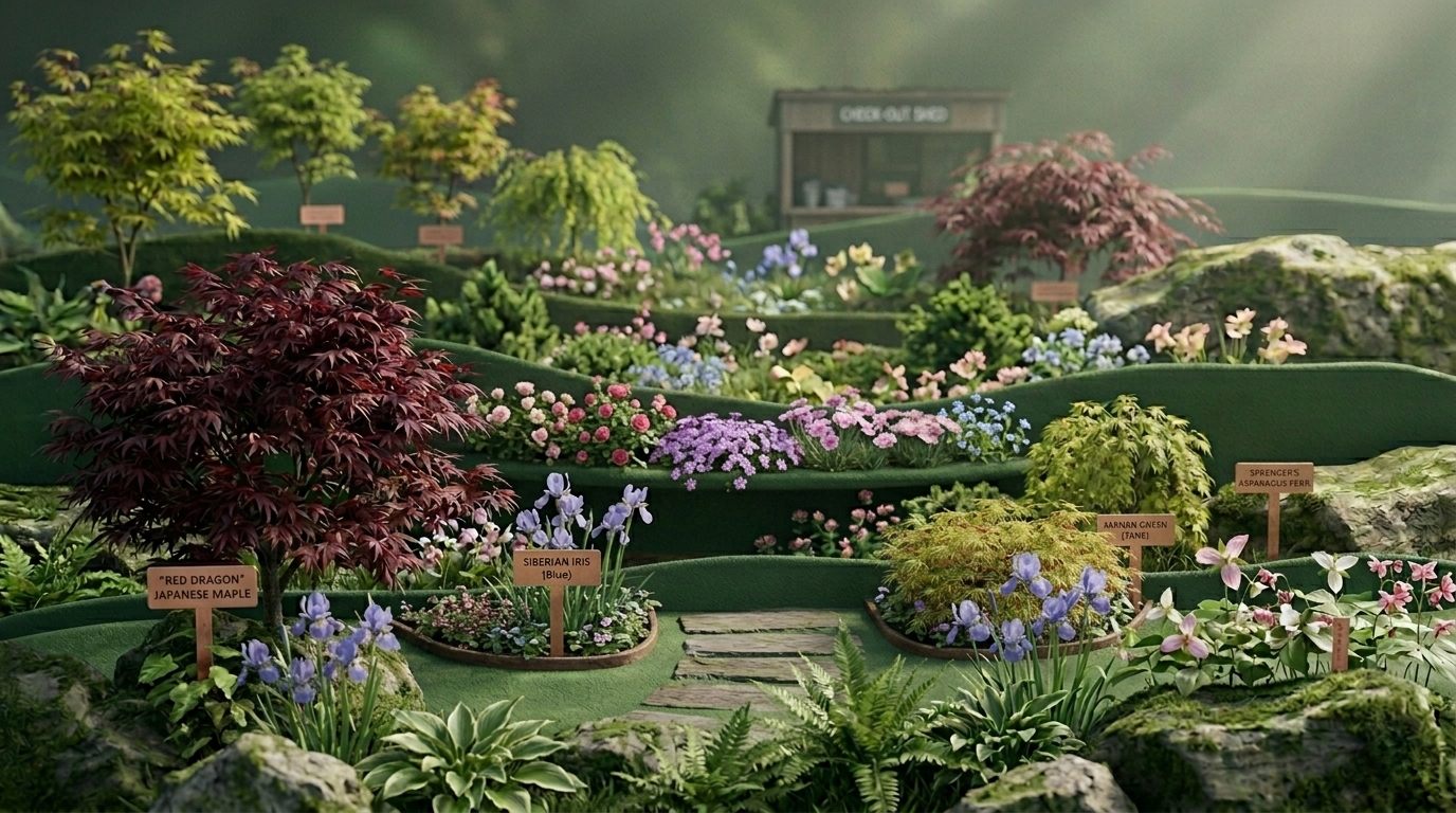 Lush plant beds at Ridgeline