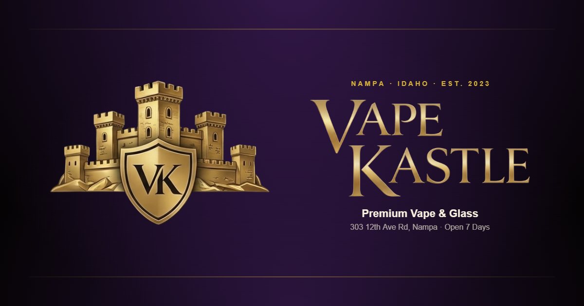 Vape Kastle — live vape and glass shop website built by Seen Retail