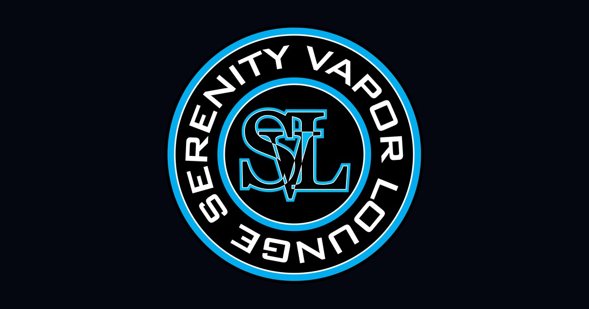 Serenity Vapor Lounge logo — vape shop in Aloha, Hillsboro, Tigard and Newberg, Oregon