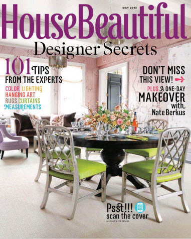 House Beautiful magazine cover, May 2012