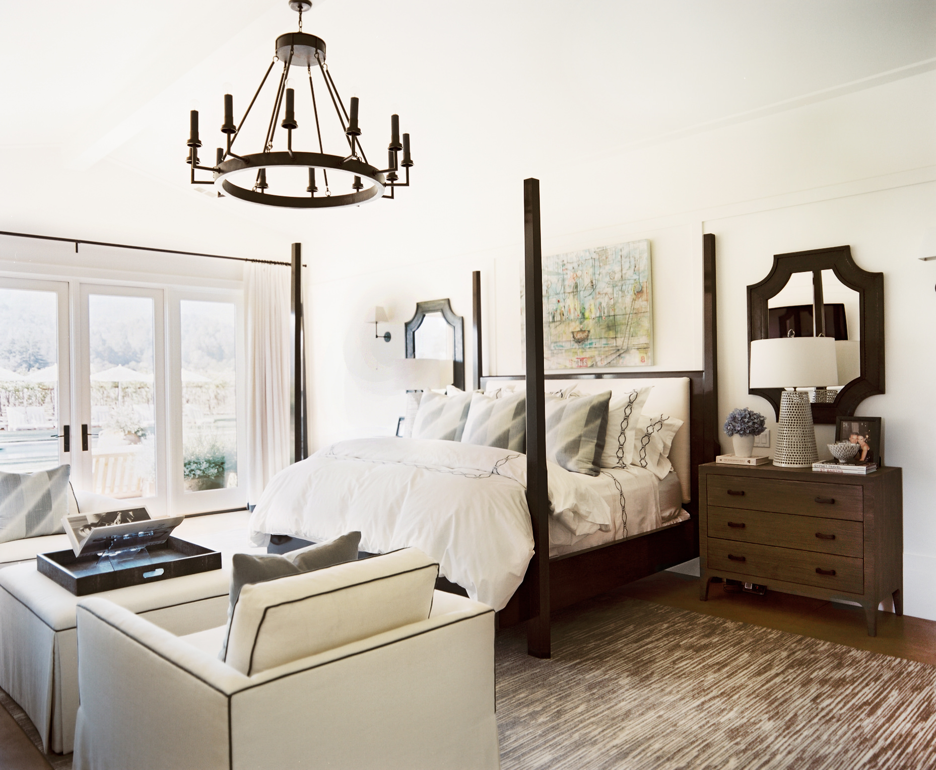 Contento Napa Valley primary bedroom by Hillary Thomas