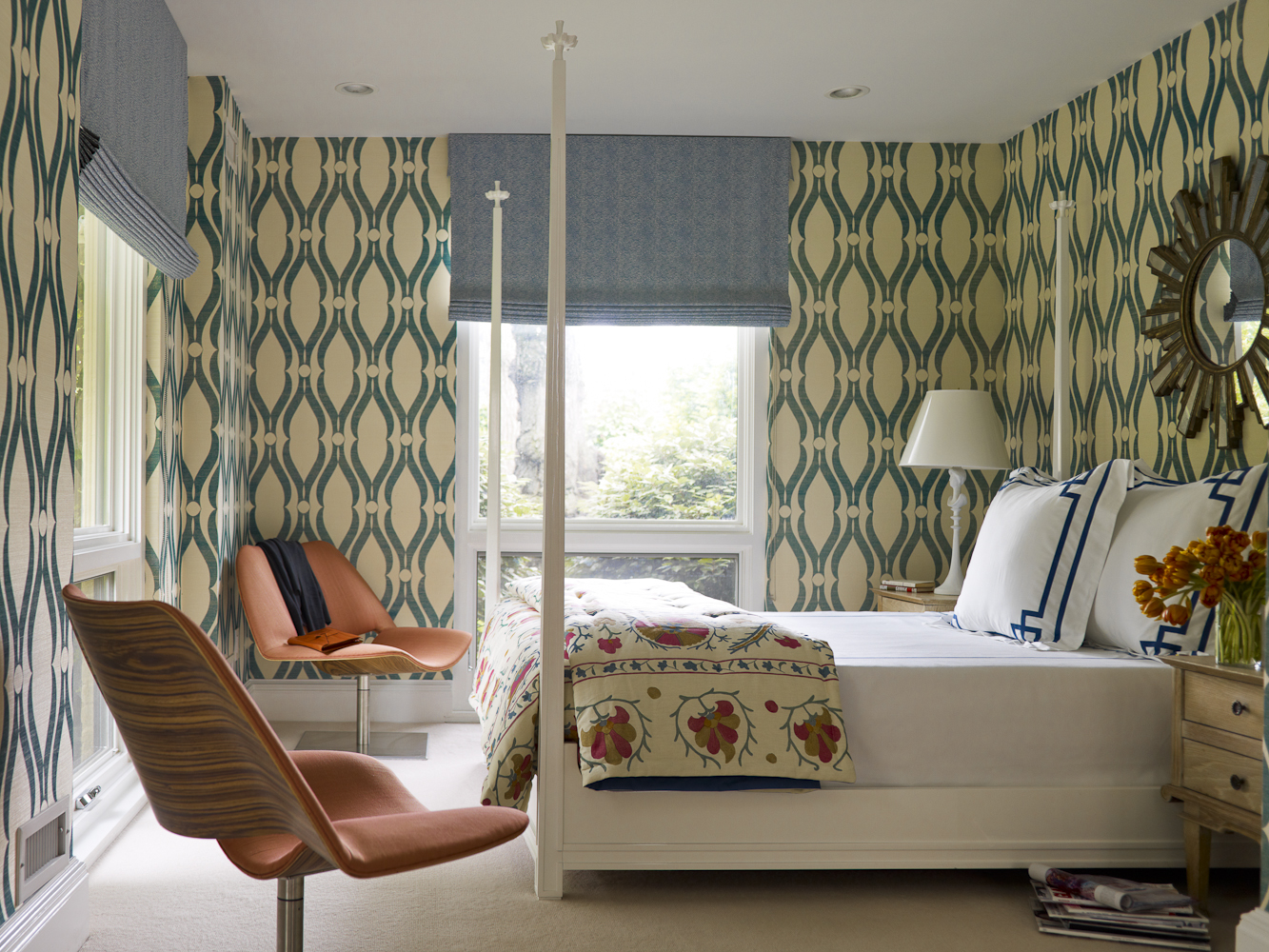 1960s DC Townhouse bedroom by Hillary Thomas